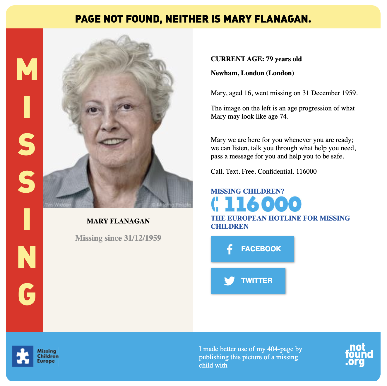 opsporingsberichten van child focus