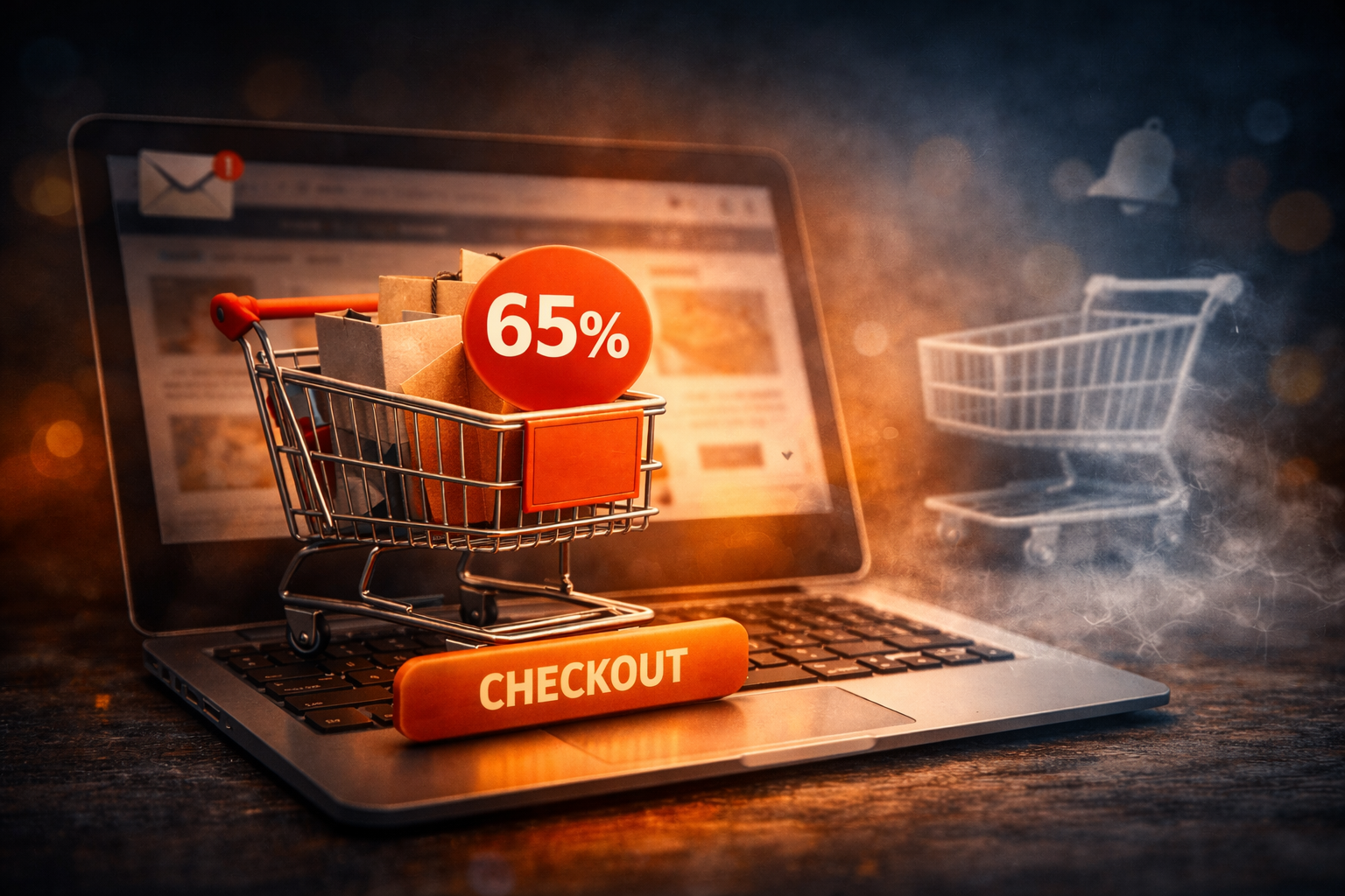 verlaten winkelwagentjes